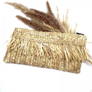 Pochette Raphia Frange - Bazar Bizar