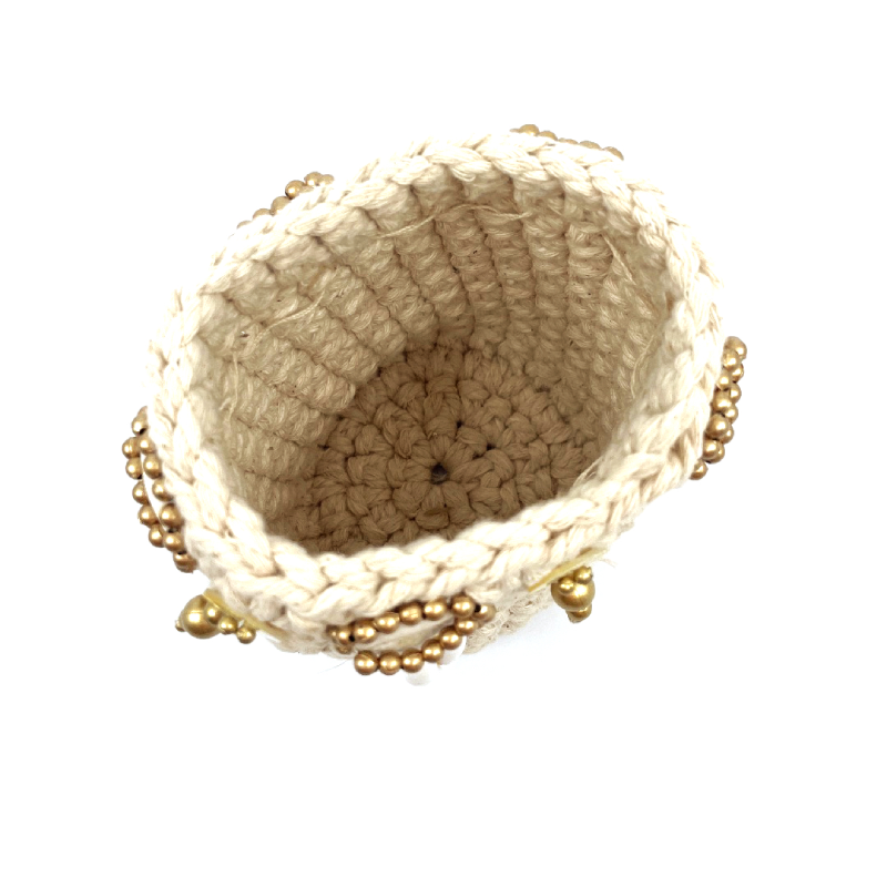 Bougeoir Gold Macramé - Bazar Bizar – Image 2