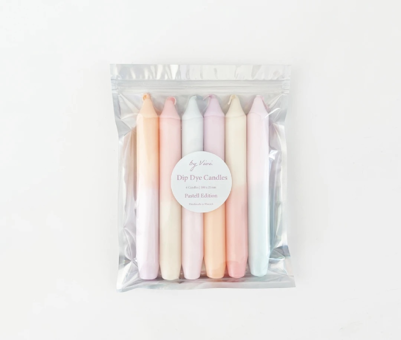 Set bougies pastel