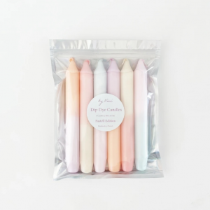 Set bougies pastel