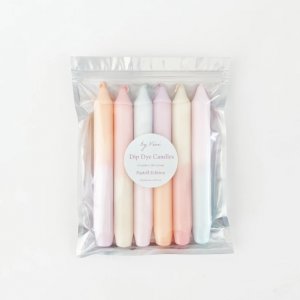Set bougies pastel