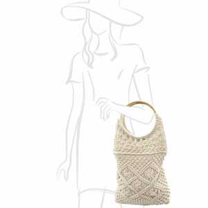 Sac Macramé beige – Image 2